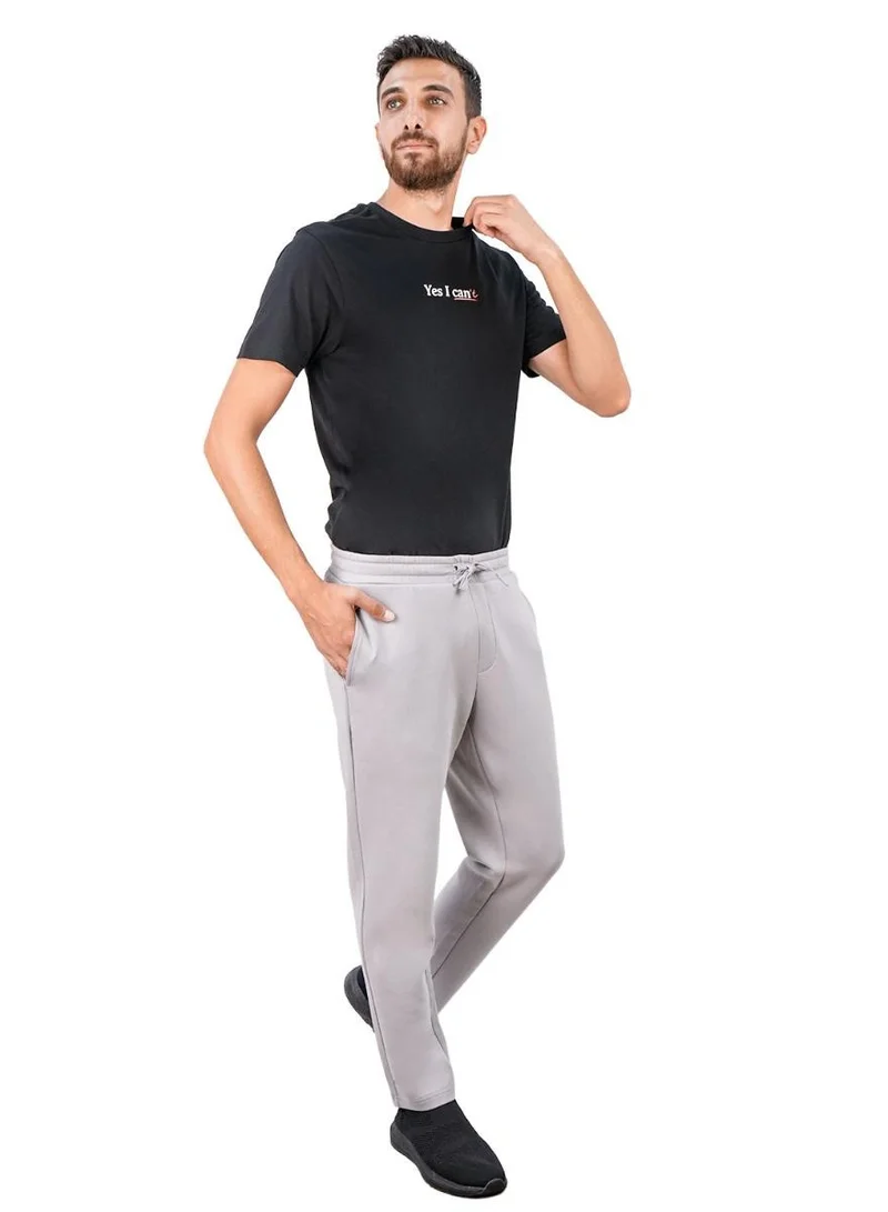 جيوردانو بنطلون رياضي رجالي بقصة مستقيمة نحيفة - رمادي