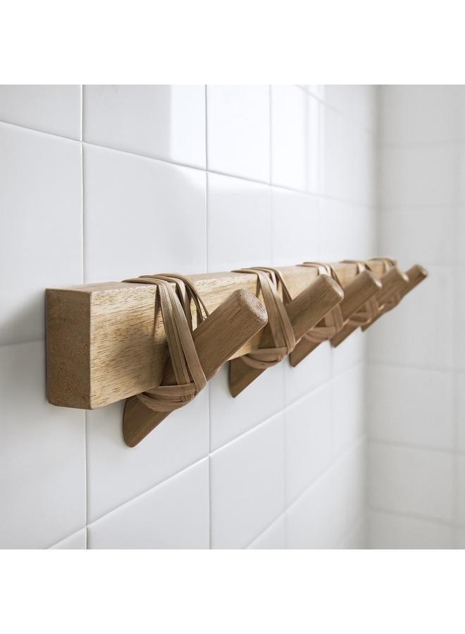 erorex Hook rack, acacia/rattan - Image 3