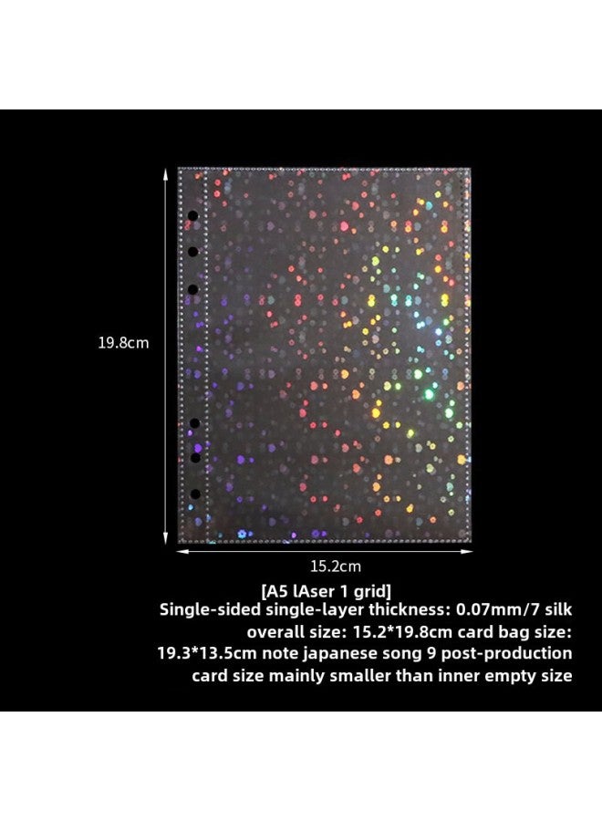 Unity A5 Loose-leaf Book Transparent Pp Inner Page Bag 6 Holes Replaceable Core Photo Storage Bag Portable Bill Material Finishing - Image 1