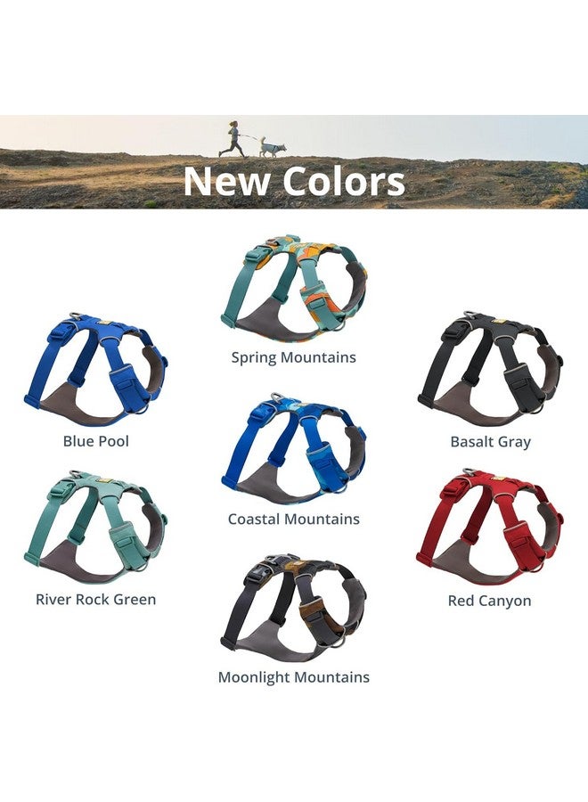 راف وير Ruffwear، حزام كلاب Front Range، حزام يومي مبطن ناعم عاكس مع مشابك مقود مزدوجة، قابل للتعديل وخفيف الوزن مناسب للتدريب أو المشي لجميع الكلاب، جبال Moonlight، متوسط - Image 5