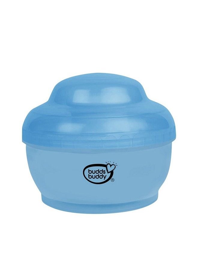BuddsBuddy Bpa Free Popo Baby Powder Puff With Storage Powder Case (Blue)  - Image 2