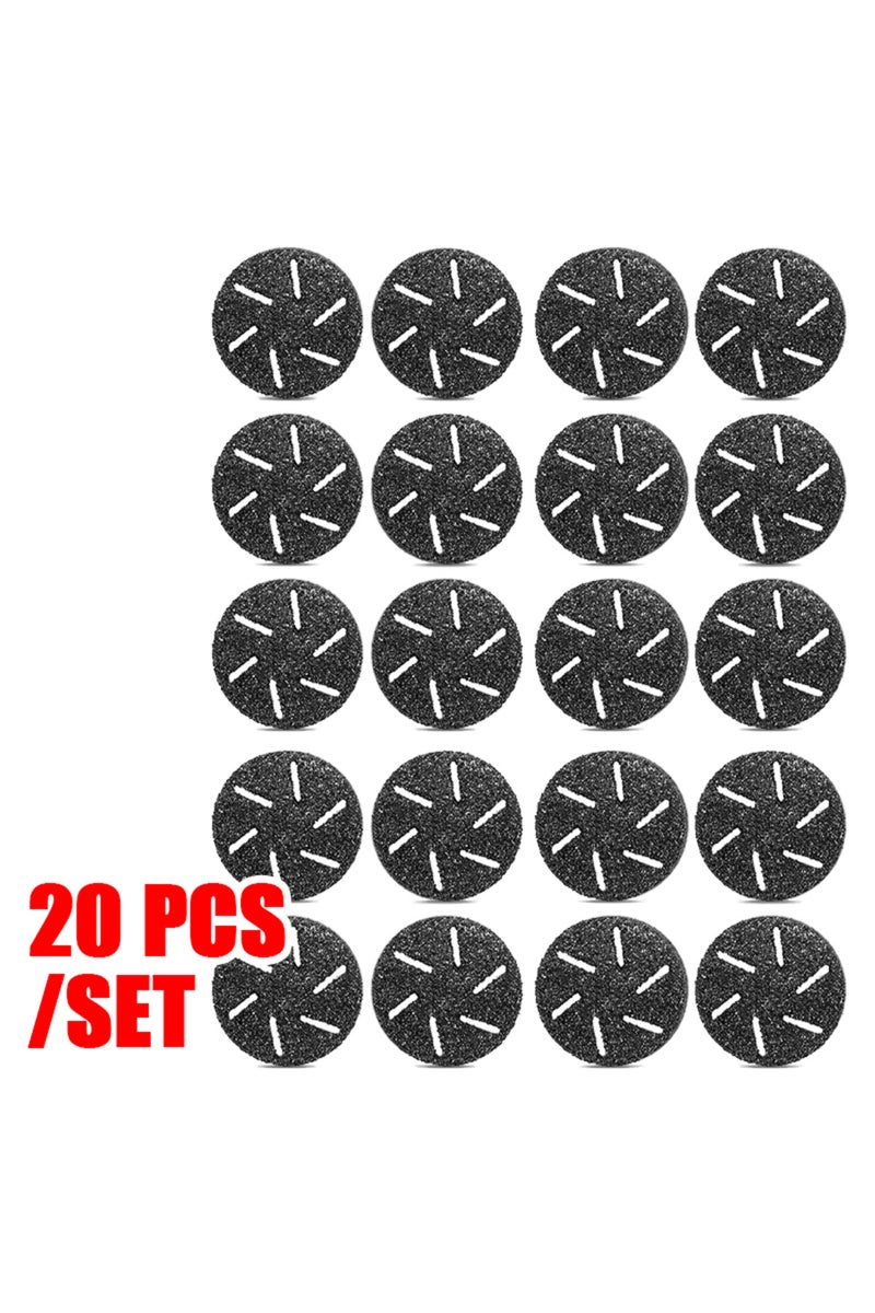 erorex 20pcs01 20Pcs Foot File Replacement Head Electronic Foot File Pedicure Tool Nail Files Foot Grinding