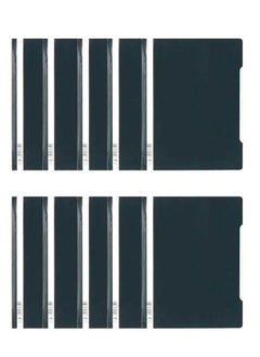 Durable 10-Piece Clear View File Folder Black  - Image 1