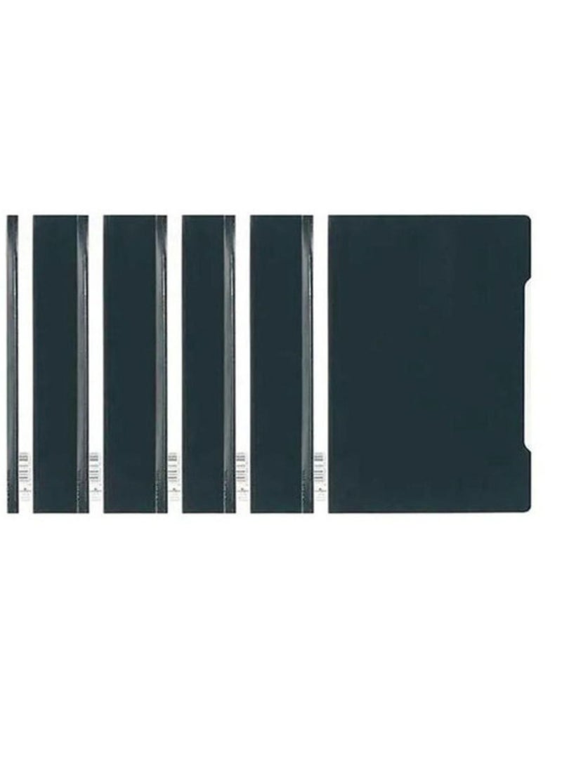 Durable 10-Piece Clear View File Folder Black - Image 3