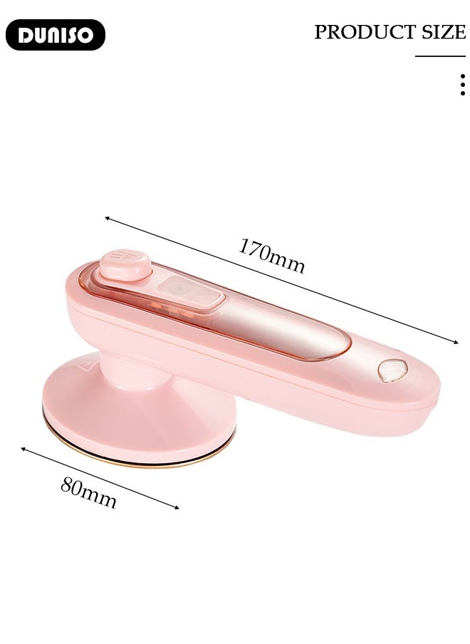 DUNISO Portable Steam Iron with Heat Insulation Pad and Measuring Cup, Travel Steamer Iron, 2-in-1 Dry and Wet Steam Iron for Clothes,  Handheld Mini Iron, Garment Steamer for Home, Travel, Dorm, Gifts, School, Office, Home Essential  - Image 4