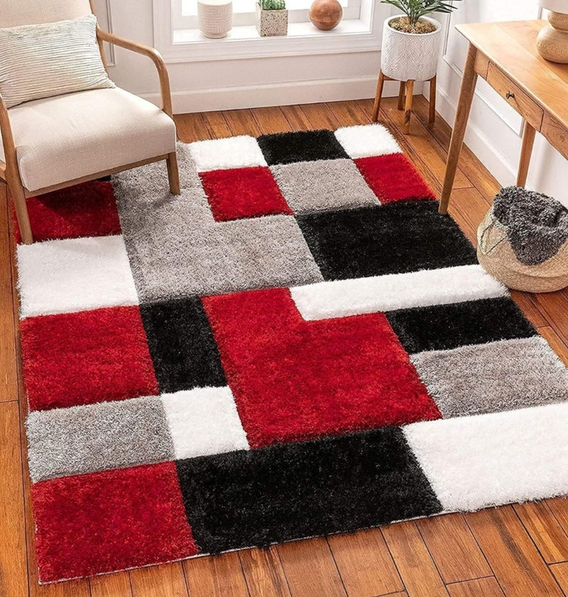 FRESH FROM LOOM Royal Heritage Edition Large 48x72 Inch Carpets for Home,Premium Shaggy Fur Rug Runner,Anti-Skid Bedroom Carpet,Premium Carpets for Living Area Office Sofa Room(4x6 feet),Multicolor - Image 1