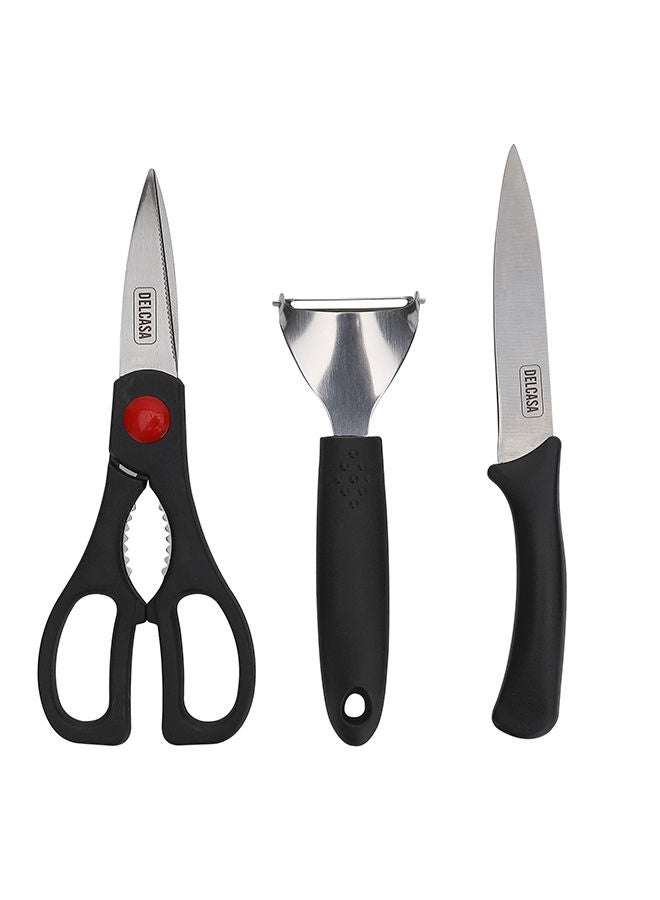 ديلكاسا مجموعة من 3 قطع بمقبض بوليمر Sharpe DC2304 - Image 1