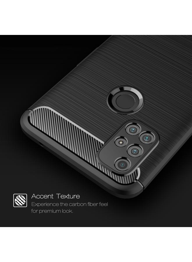 اس-توب جراب لهاتف OnePlus Nord N10 5G مصنوع من ألياف الكربون المصقولة TPU - Image 4