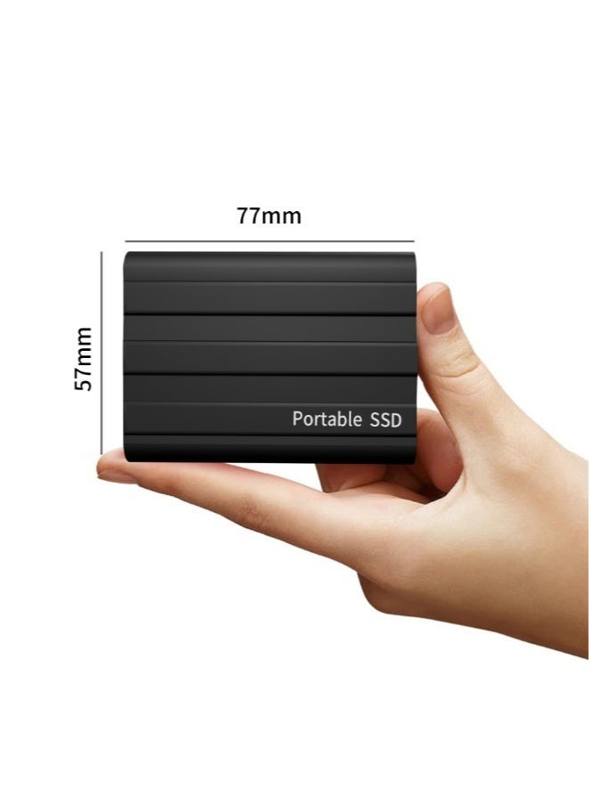 2TB Portable External SSD, 2000GB USB 3.1 High Speed Data Transfer, Computer Backup Drive Support Data Storage Transfer, USB C Mini Portable External Solid State Drive for PC/Laptop/Phones and More - Image 5