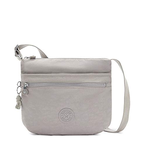 KIPLING KIPLING Kipling womens WomenÂ’s Arto Bag, Lightweight Everyday Purse, Casual Nylon Shoulder Crossbody Bag, Grey Gris, 11.25 L X 10.25 H X 1.5 D US - Image 1