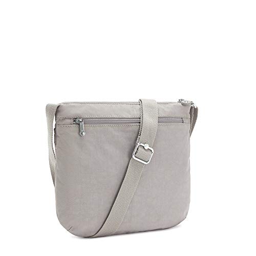 KIPLING KIPLING Kipling womens WomenÂ’s Arto Bag, Lightweight Everyday Purse, Casual Nylon Shoulder Crossbody Bag, Grey Gris, 11.25 L X 10.25 H X 1.5 D US - Image 4