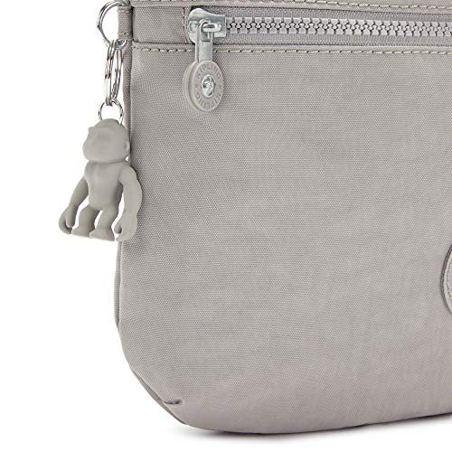 KIPLING KIPLING Kipling womens WomenÂ’s Arto Bag, Lightweight Everyday Purse, Casual Nylon Shoulder Crossbody Bag, Grey Gris, 11.25 L X 10.25 H X 1.5 D US - Image 5