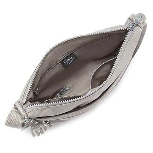 KIPLING KIPLING Kipling womens WomenÂ’s Arto Bag, Lightweight Everyday Purse, Casual Nylon Shoulder Crossbody Bag, Grey Gris, 11.25 L X 10.25 H X 1.5 D US - Image 3