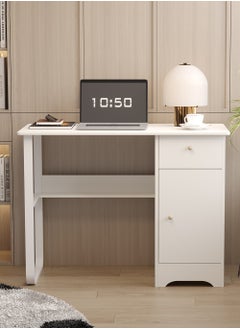 AnneFish 100*50cm Office PC Table Laptop Desk Multifunction Computer Gaming Table Study Writing Desk Home Work Station With Storage Shelf And Drawers  - Image 2