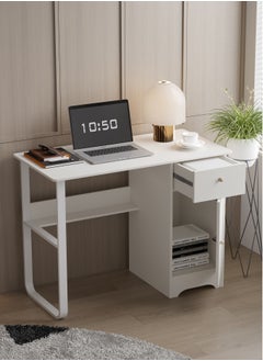 AnneFish 100*50cm Office PC Table Laptop Desk Multifunction Computer Gaming Table Study Writing Desk Home Work Station With Storage Shelf And Drawers  - Image 3