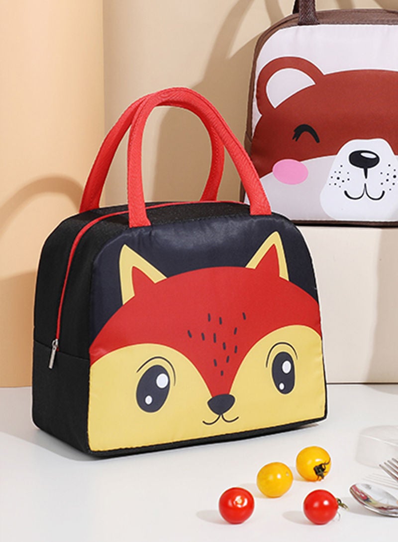Sharpdo Cartoon Insulated Bento Handbag, Lunch Box Handbag, Resuable Aluminum Foil Lunch Bag, Thickened Student Lunch Box Bag 24*12.5*22 cm - Image 2