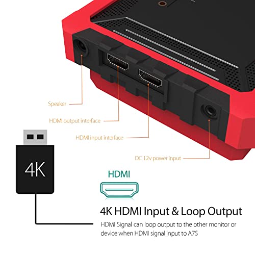 Lilliput ليليبوت A7S EY-ZB0167 شاشة IPS مقاس 7 بوصة، مراقب ميداني لكاميرات الميرورليس 4K - Image 3