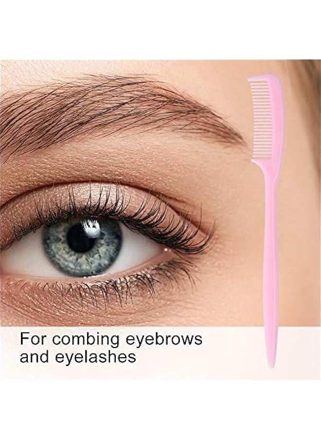 25pcs Eyelash Separator Comb, Mini Eyebrow Comb Mascara Bevel Sets Cosmetic Tool for Eyelash Extension M, Brow Brush for Woman Lash and Brow Make Up