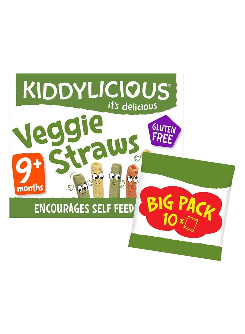 Kiddylicious Vegan Straws Delicious Snacks for Babies 9 Months and Up 4 Pack - Image 2