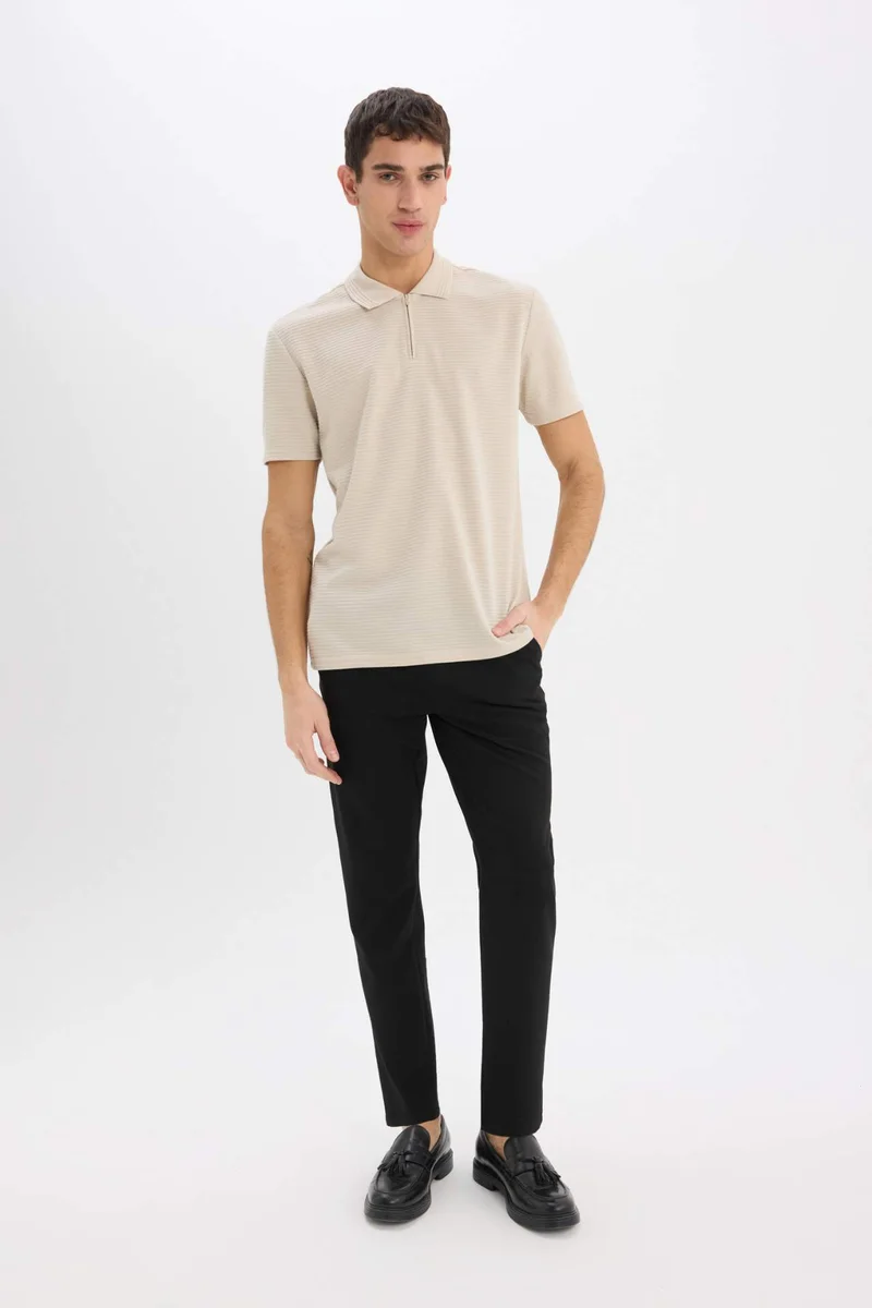 ديفاكتو Regular Fit Short Sleeve Polo Shirt
