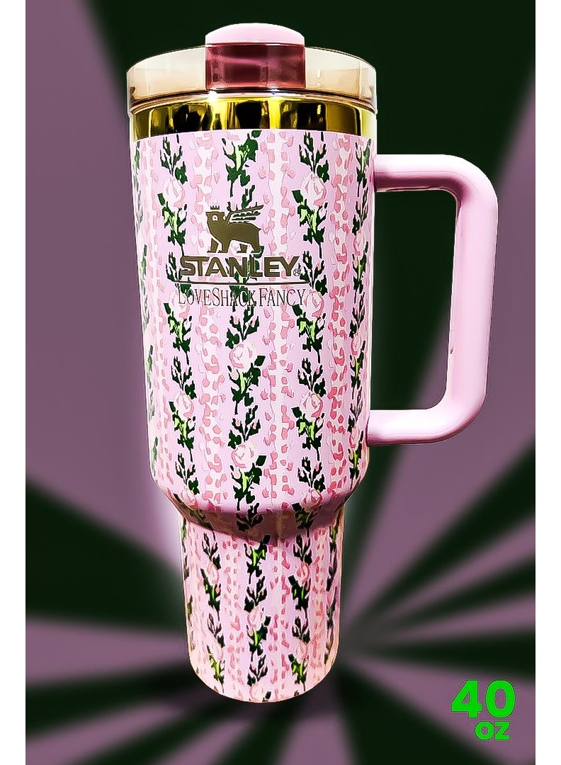 Stanley 40oz Tumbler Limited Edition Stainless Steel Travel Mug with Straw BPA Free Eco Friendly and Dishwasher Safe Leakproof FlowState Lid Double Wall Insulated to Keep Drinks Hot for 16 Hours and Cold for 24 Hours Slim Base Fits Car Cup Holders with Durable Ergonomic Handle for On the Go Use - Image 1