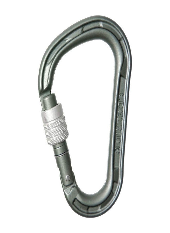 Edelrid HMS Magnum Screw Locking Climbing Carabiner - Large, Robust Aluminum Carabiner Hook for Heavy Duty Climbing, EN 362 & EN 12275 Certified - Image 1