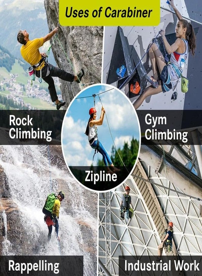 Edelrid HMS Magnum Screw Locking Climbing Carabiner - Large, Robust Aluminum Carabiner Hook for Heavy Duty Climbing, EN 362 & EN 12275 Certified - Image 5