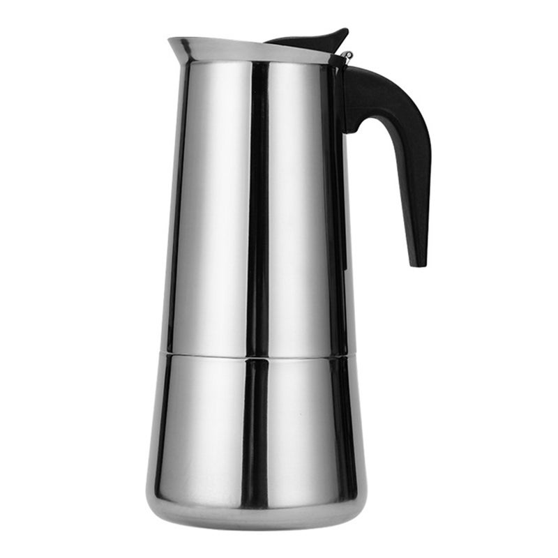 Coffeepot Stainless Steel Coffee Maker Portable Electric Mocha Latte Stove Espresso Filter Pot European Coffee Cup - Image 1