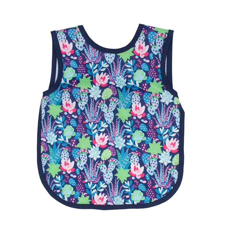 BapronBaby Desert Floral Bapron - No Neck Tie Safer Bib for Baby & Toddler - Soft Waterproof Stain Resistant - Machine Washable - Sz Baby/Toddler 6m-3T - Image 1