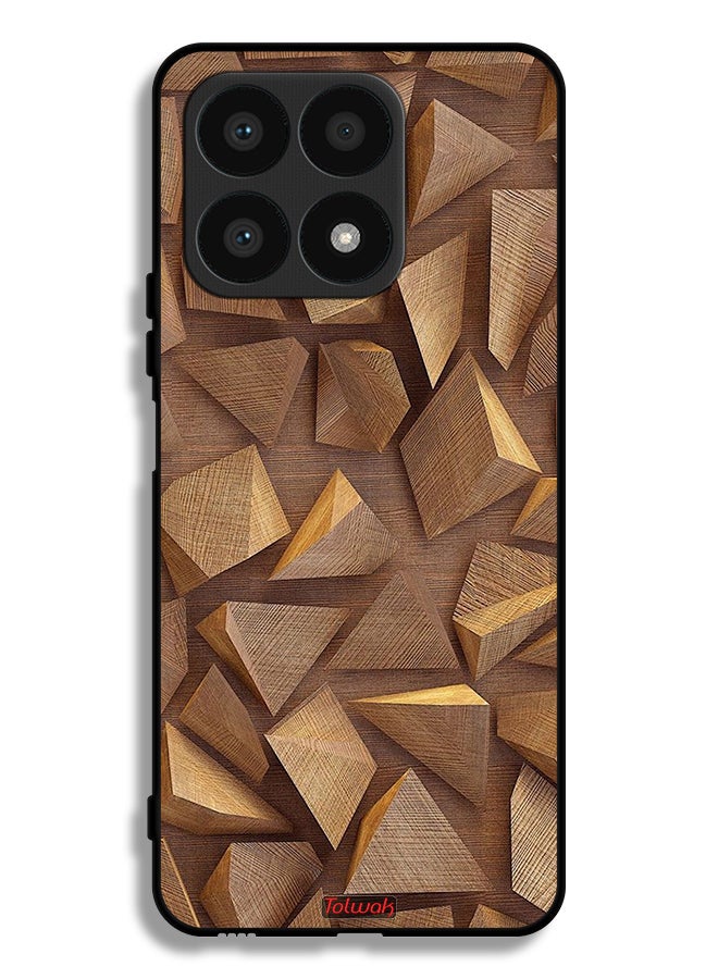 Tolwak Honor X8a Protective Case Cover Wood Pieces Art - Image 1
