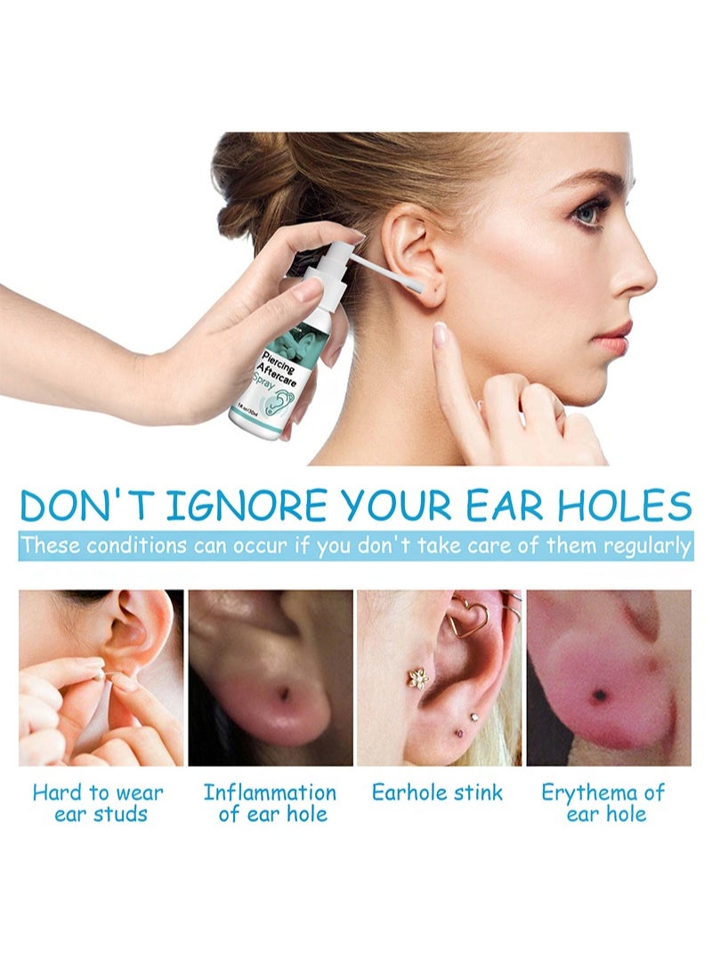 SOUTH MOON Piercing Aftercare Spray For Ear，Prevention of infection，Relieve pain，Reduce swelling（30ml）  - Image 2