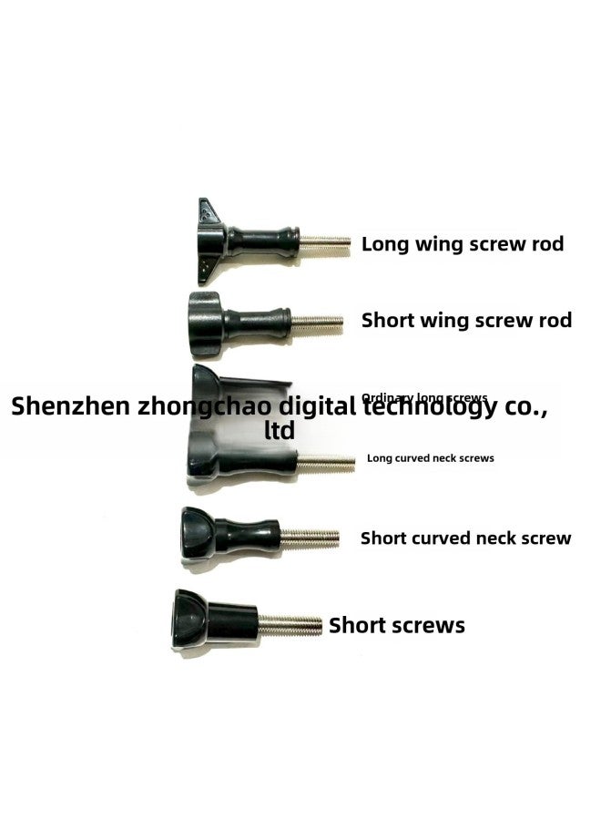 Generic Universal Sports Camera Accessories Long Handle Screw Rod Gopro Hero12 10 Short Screw Frame Bracket Fixing-Color:Ordinary Long Screw Rod  - Image 2