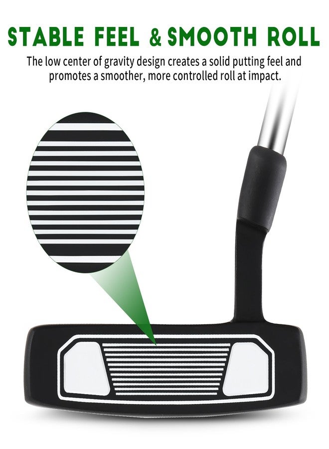 PGM Golf Putter for Men & Women – High MOI Mallet Putter with Stepped Steel Shaft, Alignment Line & Low Center of Gravity – Anti-Twist Design for Smooth Accurate Putting – 34 Inch - Image 3
