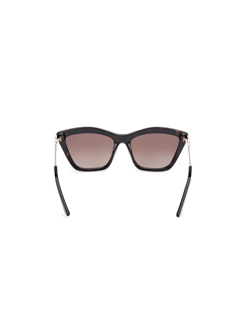 GUESS FULL RIM FEMALE RECTANGULAR BROWN INJECTED SUNGLASSES - Image 4