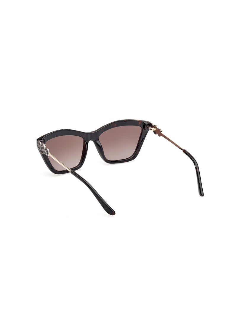 GUESS FULL RIM FEMALE RECTANGULAR BROWN INJECTED SUNGLASSES - Image 3