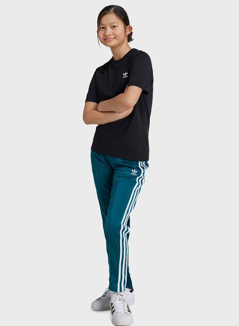 adidas Originals SST TP OPEN HEM Blue Originals Kids PANTS - Image 1