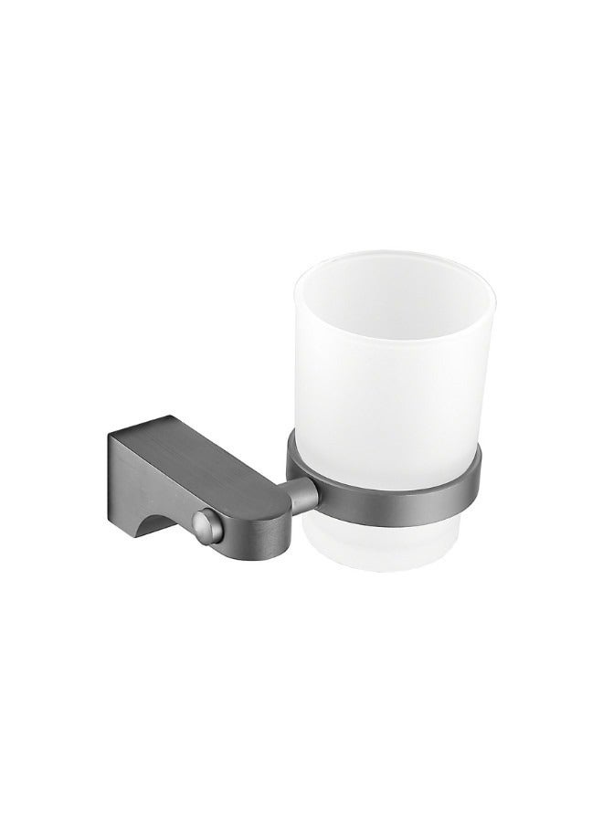 7 Pieces Gun Gray Special Design Wall Mounted Bathroom Accessories Set  - Image 5
