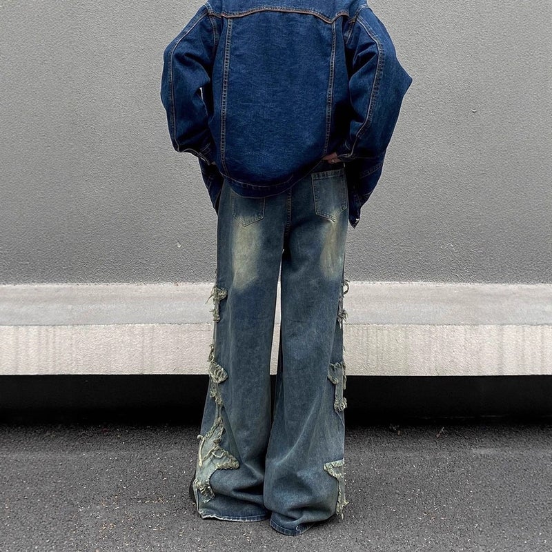Unisex Casual Daily Denim Jeans - Image 3