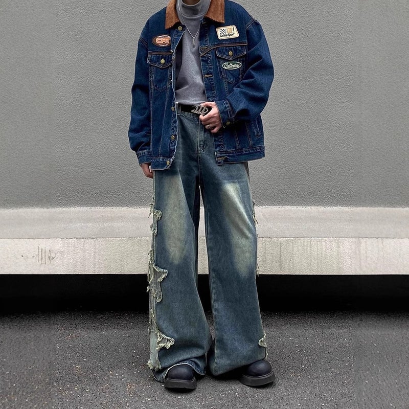 Unisex Casual Daily Denim Jeans - Image 1