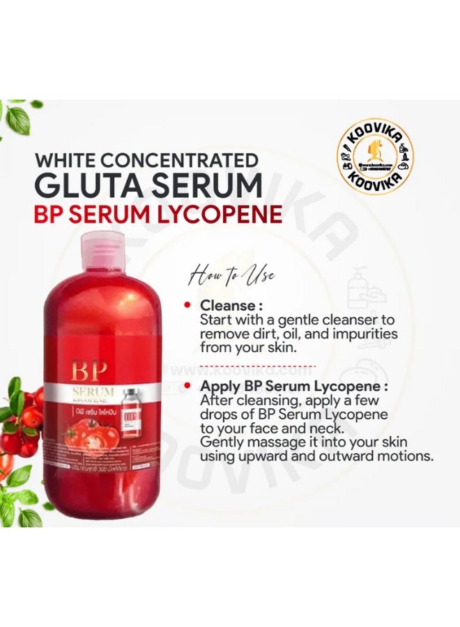 بي بي سيروم بي بي تايلاند لايكوبين أربوتين غلوتاثيون لتفتيح وترطيب البشرة للعناية بالجسم 500 مل - Image 2