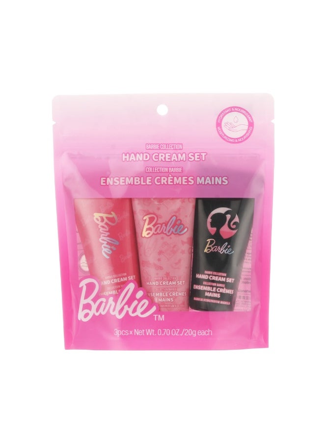 Miniso Pamper your hands with this set of luxurious hand creams from the Barbie Collection. 