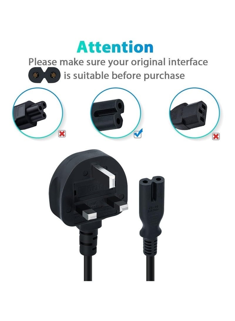 سَهْل تِك 3 متر كابل طاقة UK | معتمد IEC320C7 إلى BS 1363 | Figure 8 مع سلك غلاية | لأجهزة PS5/PS4/PS3/PS | متوافق مع أجهزة تلفزيون Samsung وLG وPhilips وToshiba والطابعات - Image 2