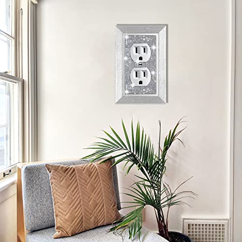 Gaocai Shiny Rhinestones Outlet Covers Wall Plate Toggle Light Switch Cover Decorative Durable Switch Covers Socket Outlet Cover - Image 4