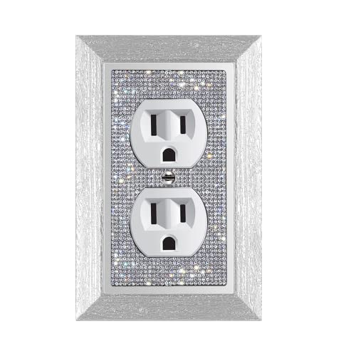 Gaocai Shiny Rhinestones Outlet Covers Wall Plate Toggle Light Switch Cover Decorative Durable Switch Covers Socket Outlet Cover - Image 1