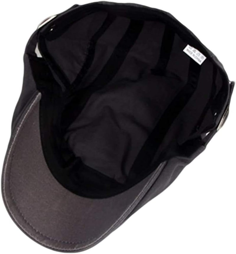 Qunson 2 Pack Men's Cotton Flat Cap Ivy Gatsby Newsboy Hat - Image 5