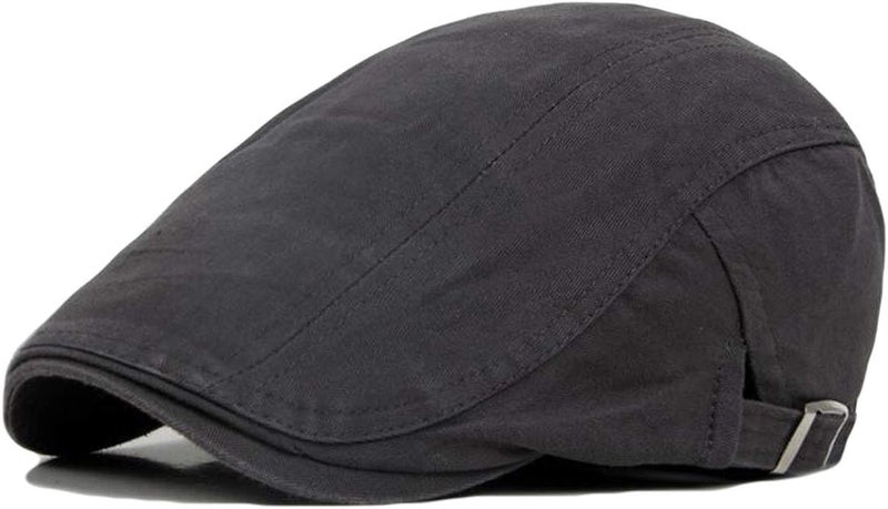 Qunson 2 Pack Men's Cotton Flat Cap Ivy Gatsby Newsboy Hat - Image 3