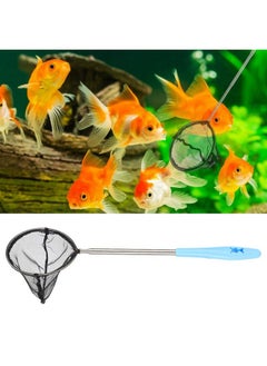 Zerodis Aquarium Shrimp Net, Stainless Steel Fine Mesh Nest Extendable Fish Fish Skimmer Net Scoop with Long Handle(Round)  - Image 3
