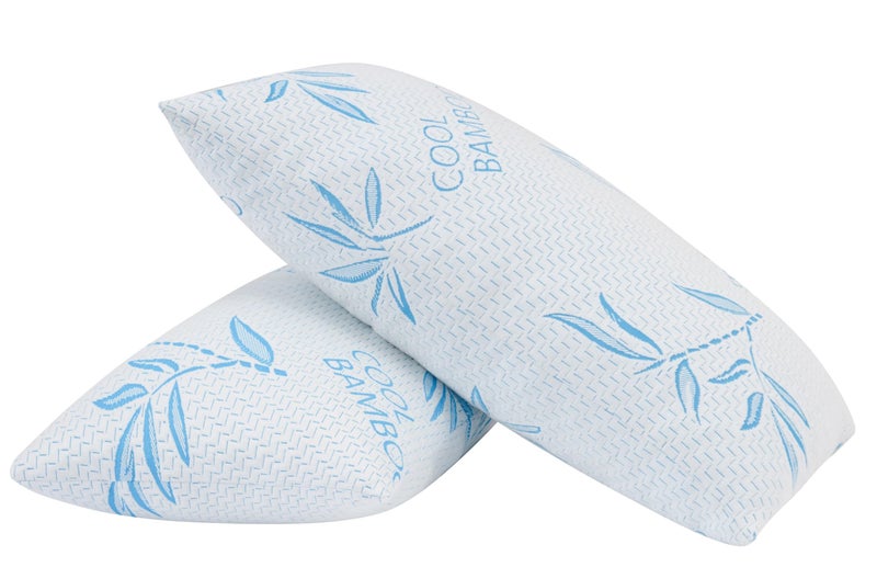 ComfySleep 2 Pack King Size Pillows for Sleeping, Cooling Shredded Memory Foam Adjustable Bed Pillow with, Removable/Washable Cover (King 2 Pack) - Image 5