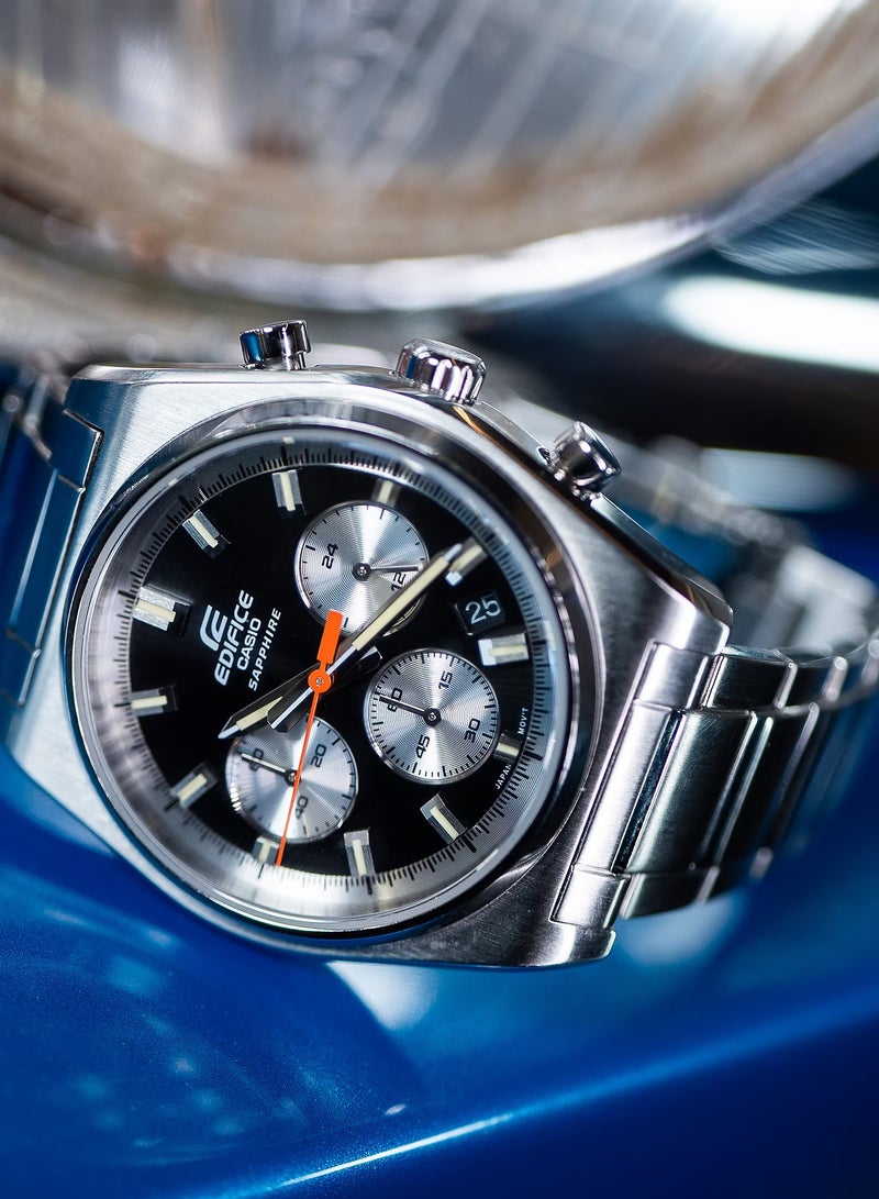 CASIO Edifice Chronograph Quartz Stainless Steel Men's Watch EFB-730D-1AVUDF -47 × 40 × 11 mm - Image 3