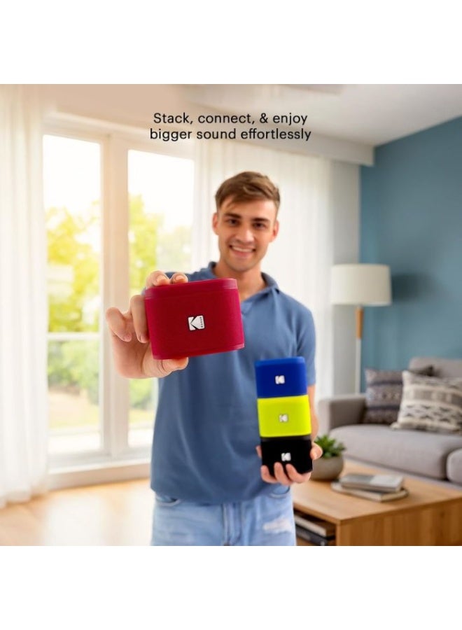 Kodak SOUNDBRIX Wireless Stack Speaker (Reverb Red) - Image 5